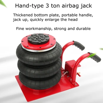 3T pneumáticos, tomada de ar do saco de tipo horizontal inflável inflável jack pneumático jack de 3 toneladas de air bag jack  5