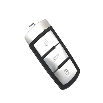 3 Botões de Reposição Caso o Smart Inserir Chave em Branco Shell Para VW Passat B6 CC Magotan  4