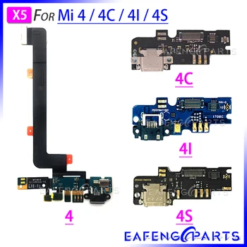 Placa do PWB de Fita Flex para o Xiaomi Mi 4S 4I 4C 4 Carregador USB Porta Flex Cabo de Carregamento Dock Conector de Peças de Reparo  5