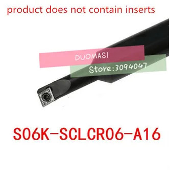 S06K-SCLCR06-A16,o direito de ferramenta para torneamento titular Lidar com diâmetro de 16 mm, diâmetro da Cabeça de 6mm uso de pastilhas de metal duro CCMT060204  0