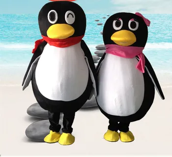 Madagascar Pinguim Mascote do Vestido de Fantasia para o Partido de Halloween Pode Adicionar o Logotipo  5