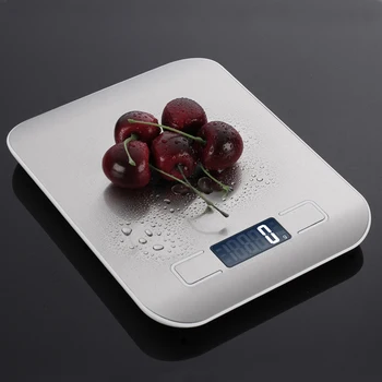 Família balança de Cozinha 5 kg/10 kg 1g Dieta Alimentar Escalas Postais equilíbrio ferramenta de Medição Slim LCD Digital escala Pesando Eletrônica  5