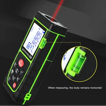 40m de mão laser range finder, Alimentada a Bateria, instrumento de medição quarto eletrônico régua medidor de distância a laser  5