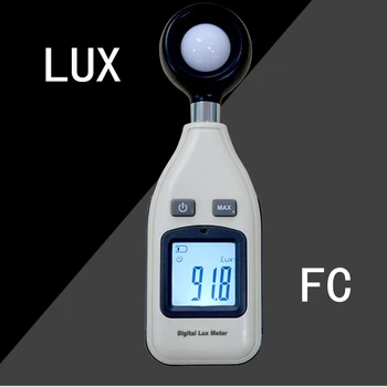Digital Light Medidor de Lux, Alcance: 0-200,000 Lux 0~18,500 Fc GM1010 Digital Lux de Iluminância medidor  2