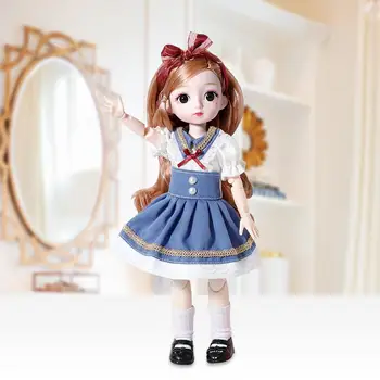 Bonito 31cm 1/6 BJD Meninas de Boneca de Brinquedo das Crianças Rotativo Ball Jointed Doll Pode Fazer Vários Realista Pose Durável Decoração da Janela  5