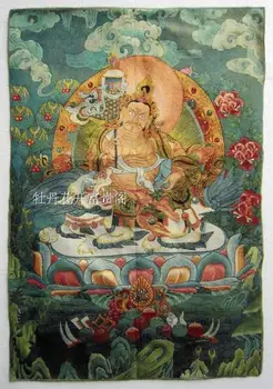 Chinês coleção Thangka bordado, O Rei da Riqueza diagrama /2  2