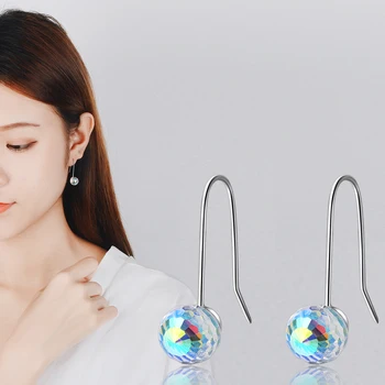moda bola de Cristal brincos para mulheres Coreia do partido de joalheria feminino Novo 2019 oorbellen  5