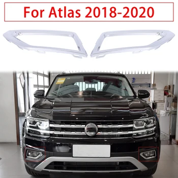 Para O Atlas, 2018-2020 Chrome Substituir Frente Lâmpada Da Luz De Névoa Do Quadro Tampa Da Guarnição  3