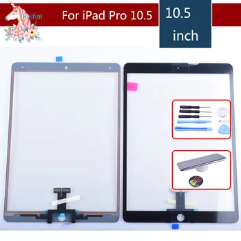 Original Novo a Tela de Toque para o iPad da apple Pro 10.5 (2017 Versão) A1701 A1709 de Exibição de Painel de Vidro Frontal Digitalizadora tablet touch  0