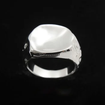 Designer original de prata Tailandês irregulares, côncavas abertura de anel ajustável tendência dominante de hip-hop popular da jóia das senhoras  10