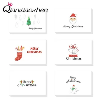 Qianxiaozhen 48pcs dos desenhos animados de Feliz Natal, Cartões de Presente de Natal Cartão de Felicitações, Cartões de Decoração (Com Livre Envelopes)  4