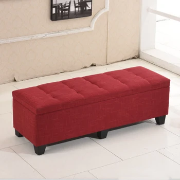 Alta qualidade cadeira mais populares colorido banquinho de madeira móveis em tecido com espaço de armazenamento para o melhor serviço  10