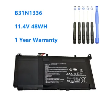 B31N1336 C31-S551Laptop Bateria para ASUS VivoBook S551 S551LB S551LA R553L R553LN R553LF K551LN V551 V551LA B31N1336 11.4 V 48WH  0