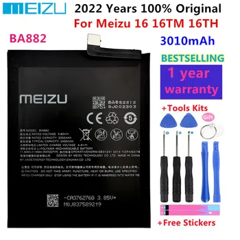 Em 2022, 100% Original, Alta Qualidade 3010mAh BA882 Bateria Para o Meizu 16 16TM 16 DE Telefone mais Recente Produção de Baterias Bateria+Ferramentas  3