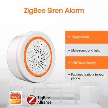 O som Sensor de Luz Inteligente Sirene de Alarme 90dB Som de Sirene, Luz de Alarme Aplicativo de Controle Remoto do Home Security Sistema de Proteção  10