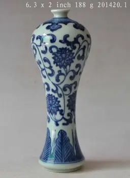 Requintado e Elegante Chinês Antigo Colecionável Azul e a Branca da Porcelana do Vaso Artesanal  10